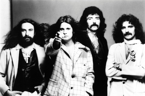 De gauche à droite, Bill Ward, Ozzy Osbourne, Tony Iommi et Geezer Butler