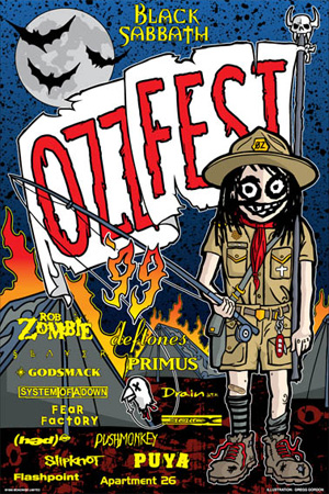 Affiche du Ozzfest 1999