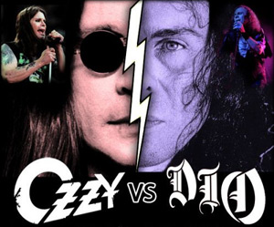 Ozzy Osbourne versus Ronnie James Dio